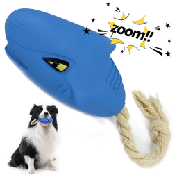 Brinquedo Mordedor Barulhento para Cachorros Porte Médio e Grande, UNITICBER, Azul