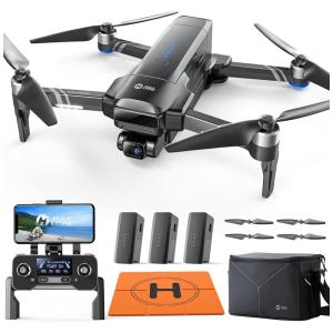 Drone e Acessórios para Adultos 4K/30 FPS com Câmera 4K, Transmissão de Vídeo até 3 km, Autonomia de 84 Minutos, Gimbal de 2 Eixos