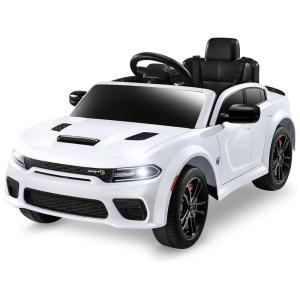 Carro Elétrico Infantil a Bateria com Controle Remoto, 3 Velocidades, Luzes LED e Música, 12V, ENYOPRO Dodge Charger licenciado SRT Hellcat