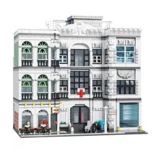 Kit de Construção com 4954 Peças para 16 Anos ou mais, GENERAL JIMS Hospital Building, Branco