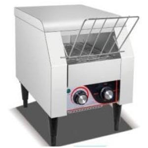 Torradeira Industrial de Esteira Garvee Conveyor 150 Fatias - Aço Inoxidável - Forno Elétrico de Esteira Pesada com Tubo de Aquecimento