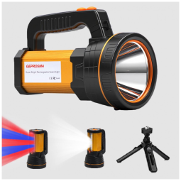 Lanterna LED CREE L2 Bateria de Lítio Porta USB à Prova D Água Alça Removível, GEPROSMA, Laranja escuro