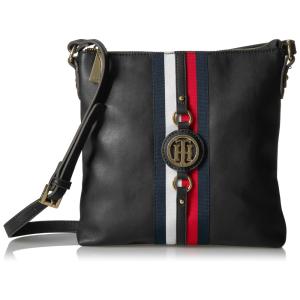 Tommy Hilfiger Bolsa Crossbody para Mulheres, Preta