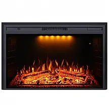 Lareira Elétrica Valuxhome 127x70cm 1500W Chamas LED Som Crepitar Embutir 110V