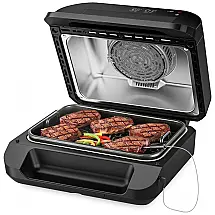 Churrasqueira Elétrica Grill 7 em 1 com Temperatura Inteligente e Controle Digital, CHEFAVOR, 110V, Preto