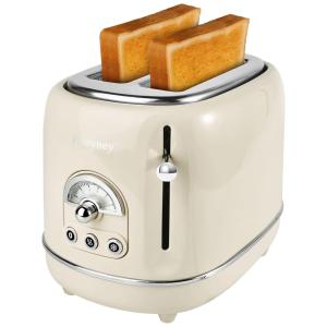 Torradeira Elétrica Retrô 2 Fatias com 6 Níveis de Tostagem em Aço Inoxidável, 110V 850W, Pateyney, Azul