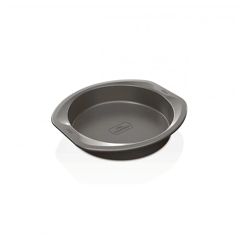 Forma de Bolo Redonda Antiaderente Segura para Forno até 260C, Ninja B30309, Cinza