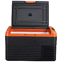 Frigobar, Cooler Elétrico Automotivo Portátil 30L, com Display LCD, 60W, VZTRIP, Preto
