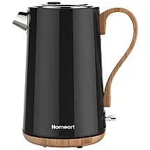 Chaleira Elétrica HOMEART 1,7L Aço Inoxidável 1500W 110V Branca com Desligamento Automático e Proteção Contra Fervura