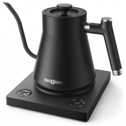 Chaleira Elétrica Paris Rhône 1L em Aço Inoxidável com Desligamento Automático e Cronômetro Embutido, 110V, Preta