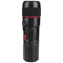 Cafeteira Elétrica 12v mini cápsula de proteção de segurança portátil e para viagens, camping e escritório, FOCKETY, Preto
