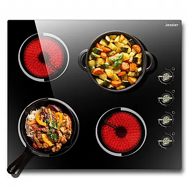 Cooktop elétrico vitrocerâmico 61cm 4