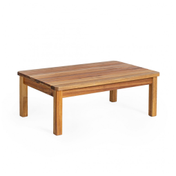 Mesa baixa infantil externa Martha Stewart Kids em madeira acácia natural 71cm