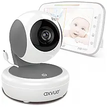 Babá Eletrônica Axvue A1080PT com Sensor de Temperatura e Movimento, Alcance de 300 Metros