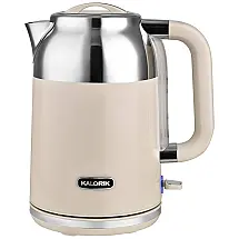 Chaleira Elétrica 1.7L, Aço Inoxidável, 1200W, 110v, KALORIK, Creme