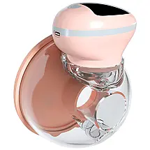 Bomba Tira Leite Unica Elétrica Portátil e Recarregável com 3 Modos e 9 Níveis de Sucção, HEGANG, Rosa