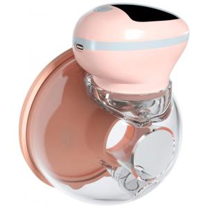 Bomba Tira Leite Unica Elétrica Portátil e Recarregável com 3 Modos e 9 Níveis de Sucção, HEGANG, Rosa