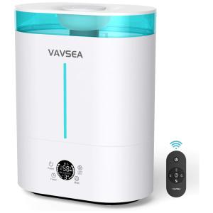 Umidificador Ultrassônico de 4L com 3 Modos, Painel Digital e Aromaterapia, VAVSEA, Branco