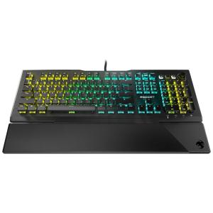 Teclado Ergonômico Sem Fio Recarregável Reduz a Tensão das Mãos com Luz LED, ROCCAT ROC 12 102, Preto