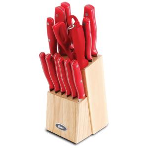 Conjunto de Facas Granger, Peças, Aço Inoxidável, OSTER 64548.14, Vermelho