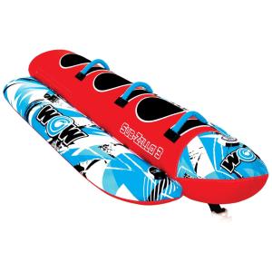 Boia Rebocável Suporta Até 3 Pessoas para Esportes Aquáticos, WOW Sports, Vermelha e Azul