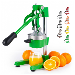 Espremedor de Frutas Manual Profissional, Aço Fundido, CO Z, Verde