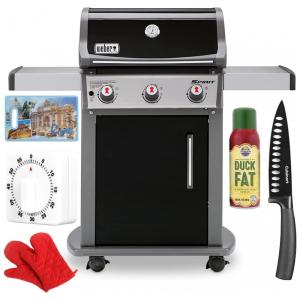 Churrasqueira a Gás com 3 Queimadores e Acessórios, Weber Spirit E 310, Cinza