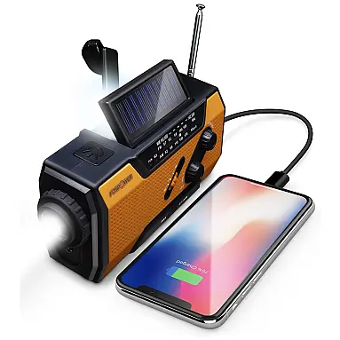 Lanterna LED Rádio Portátil NOAA