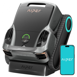 Robô Aspirador para Piscinas AIPER Scuba X1 Pro Max, Preto, Mapeamento Inteligente, Dupla Filtração, Potência 8500 GPH, Modelo 2025