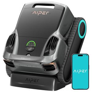 Robô Aspirador para Piscinas AIPER Scuba X1 Pro Max, Preto, Mapeamento Inteligente, Dupla Filtração, Potência 8500 GPH, Modelo 2025