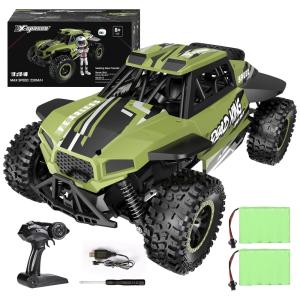 Carrinho de Controle Remoto para Adultos Off Road 114 Escala Até 22 km por hora, Recarregável, X SPASSO, Verde