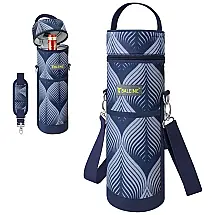 Bolsa Térmica Azul para Transporte de 1 Garrafa de Vinho BALEINE - Compacta e Prática