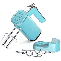 Batedeira de Mão Elétrica com 5 Velocidades, 150W, 110v, GALANZ GLHM5BER015, Azul turquesa