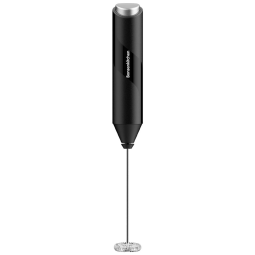 Espumador de Leite Elétrico a Bateria em Aço Inoxidável, BONSENKITCHEN FROTHER, Cinza