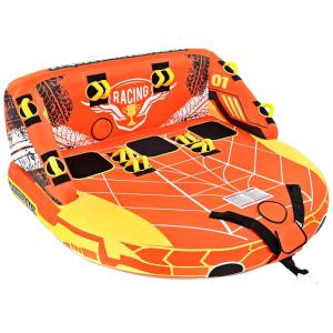 Boia Rebocável Aquática Leader Accessories para 3 Pessoas, Cor Laranja