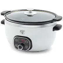 Panela Elétrica Multifuncional 5L, com Controle de Temperatura, Branca, 110v, GREENLIFE CC004774 001, Branco
