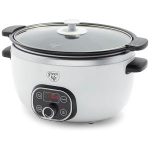 Panela Elétrica Multifuncional 5L, com Controle de Temperatura, Branca, 110v, GREENLIFE CC004774 001, Branco