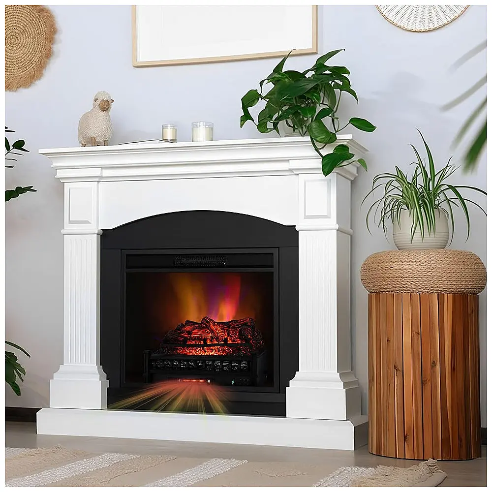 Lareira Elétrica Ecológica 66 cm com Controle Remoto, Temporizador de 8H, 5 Modos de Chama e Brilho, 110V 1500W, GOFLAME — foto 2