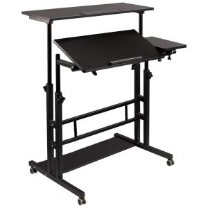 Hadulcet Mesa para Laptop Ajustável e Portátil, NA, Preto