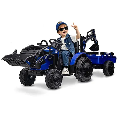 Trator Infantil Elétrico GarveeLife Azul