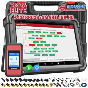 Scanner de Diagnóstico Inteligente X431 PRO3S+SMARTLINK HD para Caminhões Pesados - Tecnologia Avançada Bidirecional Diesel/Gasolina de
