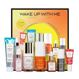 Kit Skincare Completo de Conogramas Cuidados para Pele, 7 Produtos, SUNDAY RILEY, Laranja