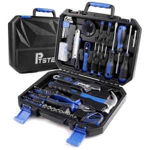 Kit de Ferramentas com Maleta de zenamento, 158 Peças, PTSTEL, Azul