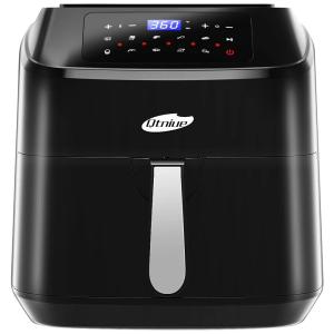 Air Fryer Fritadeira Elétrica 8L com Painel Digital, 1700W, 110v, QTNIUE 580D, Preto