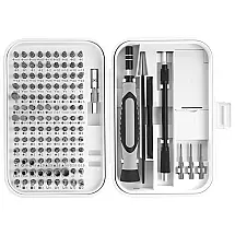Kit de Brocas 130 Peças com Chave de Fenda Magnética e Estojo, RARTOP, Branco
