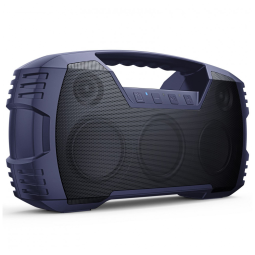 Caixa de Som Bluetooth Portatil a Prova d IPX7 com 32H de Reprodução e Microfone Embutido, HOUL ZALLEE E86, Azul Escuro