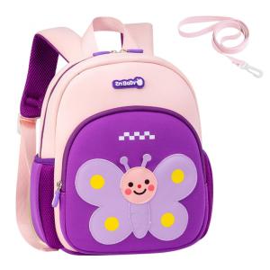 Mochila infantil borboleta 3D Padgene com guia de segurança 30 cm