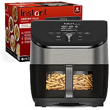 Vortex Fritadeira Elétrica AirFryer, Capacidade 6L com Painel Digital, 110V 1700W, INSTANT POT 140 3089 01, Preto