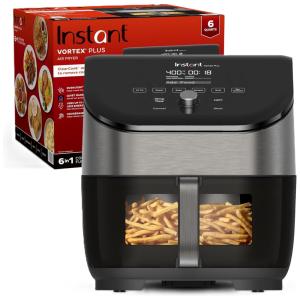 Vortex Fritadeira Elétrica AirFryer, Capacidade 6L com Painel Digital, 110V 1700W, INSTANT POT 140 3089 01, Preto