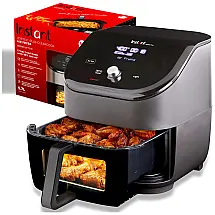 Vortex Plus Fritadeira Elétrica AirFryer 6L Multifuncional 6 em 1 com Painel Digital, 1700W, 110v, INSTANT POT 140 3088 01, Preto
